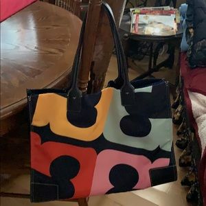 TORY BURCH LOGO TOTE  100% AUTHENTIC
